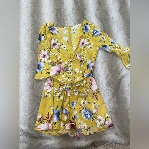 Floral Yellow Dress